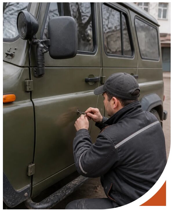 Профессиональное вскрытие автомобиля УАЗ без повреждений в Минеральных Воде